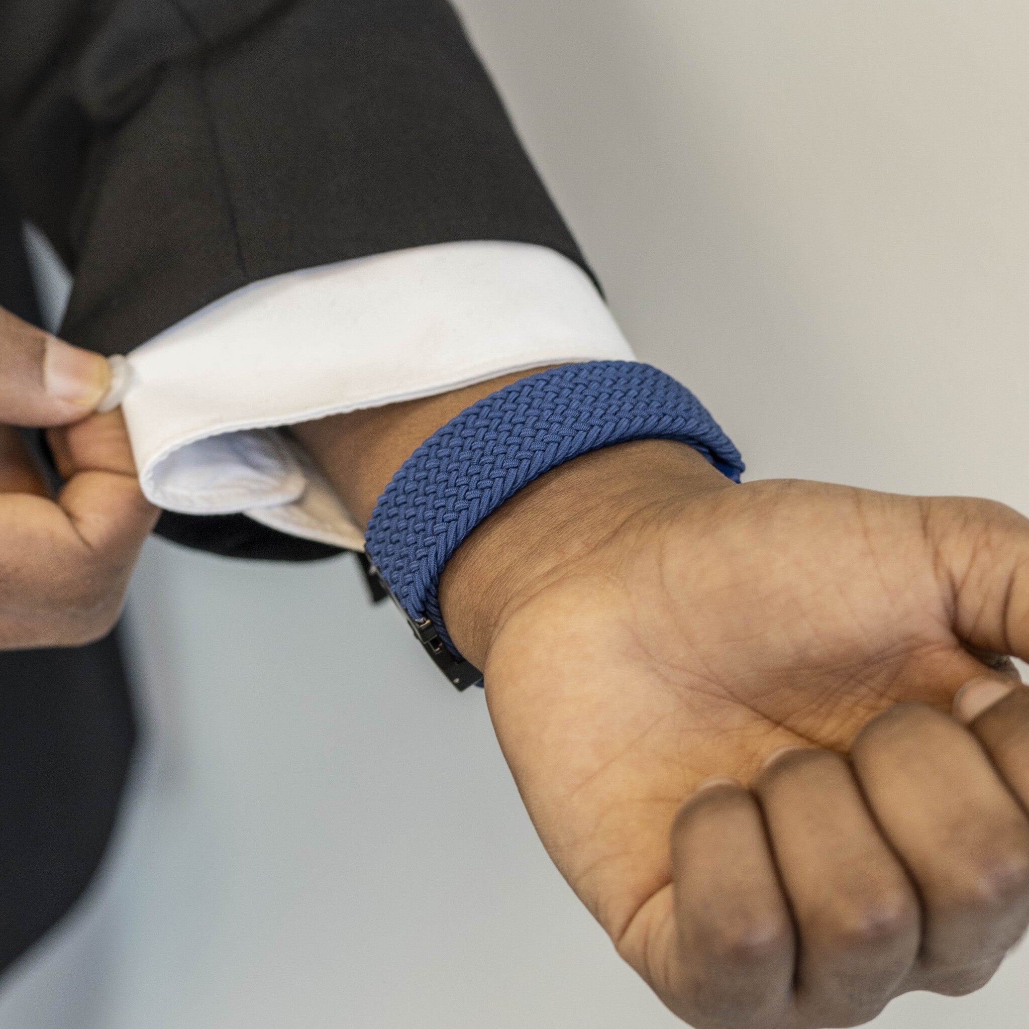 Amazfit Balance 2 gevlochten band met P-buckle (blauw)