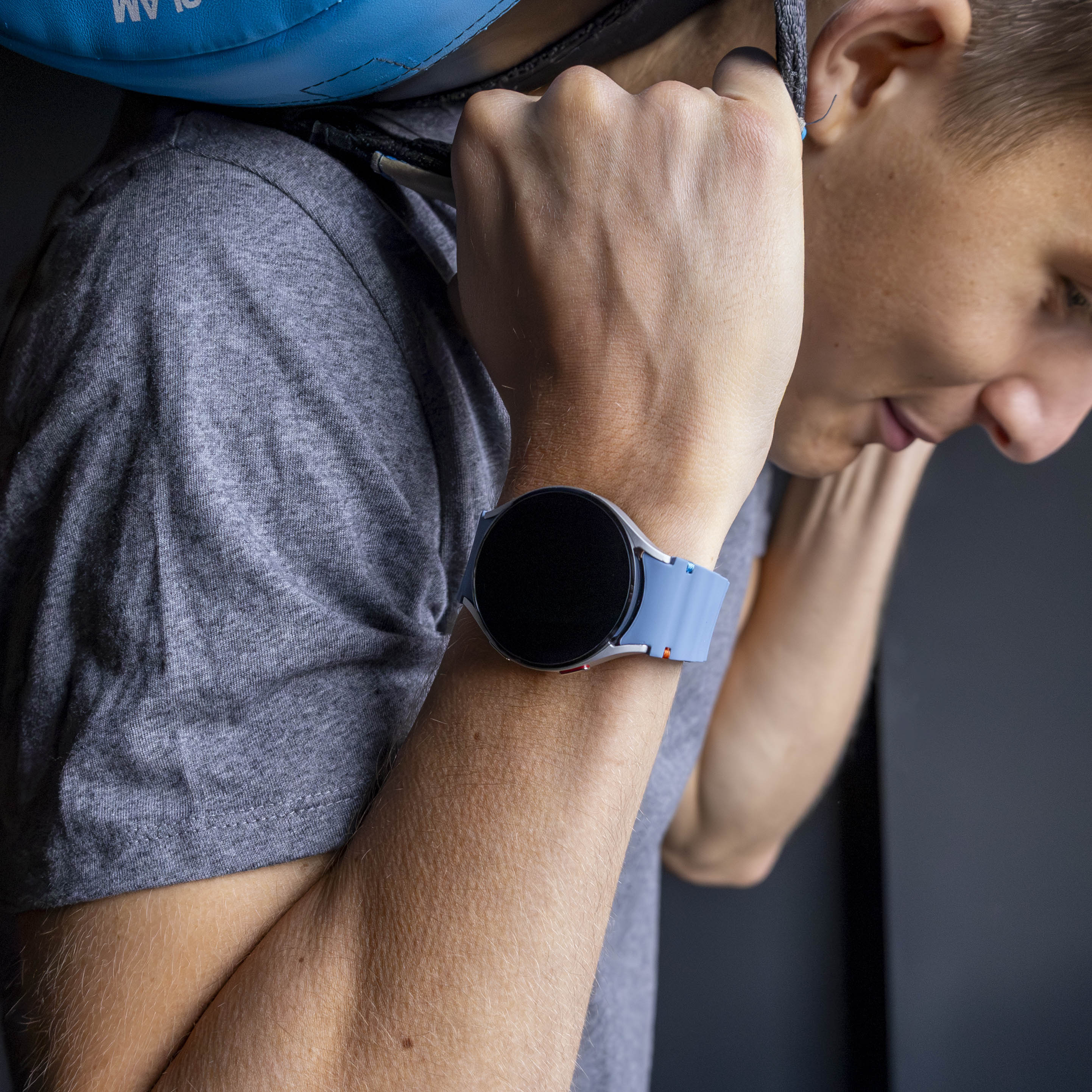 Samsung Galaxy Watch 4 Classic 46mm Wave bandje (grijsblauw)