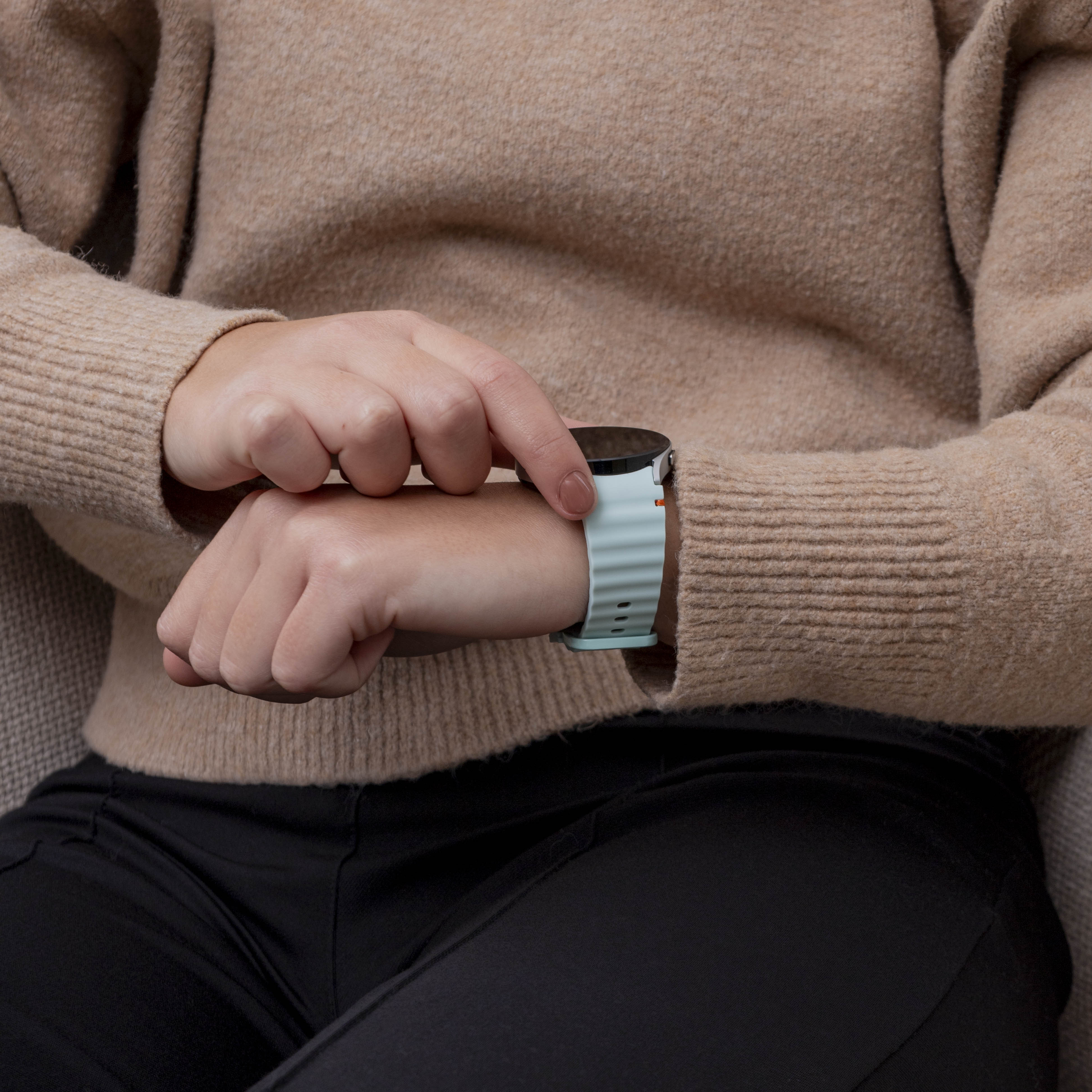 Samsung Galaxy Watch 5 40mm Wave bandje (lichtgroen)