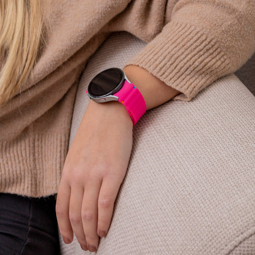 Samsung Galaxy Watch 6 44mm Wave Strap (Bright Pink)