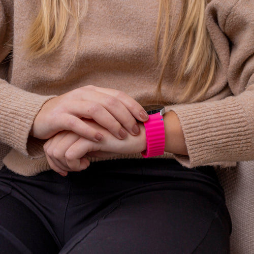 Samsung Galaxy Watch 6 44mm Wave Strap (Bright Pink)