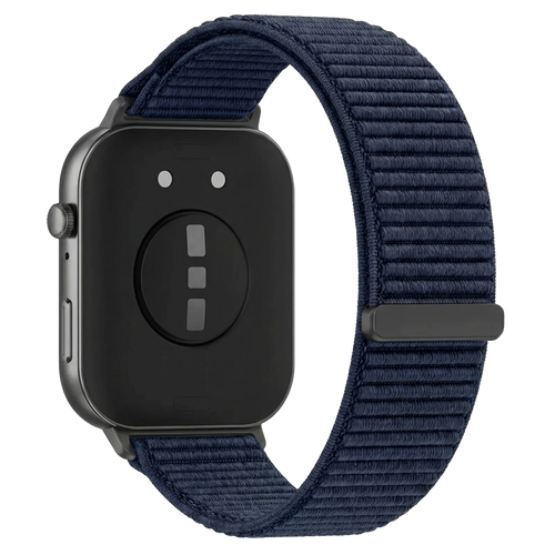 Huawei Watch Fit 5 Pro nylon wave bandje (donkerblauw)