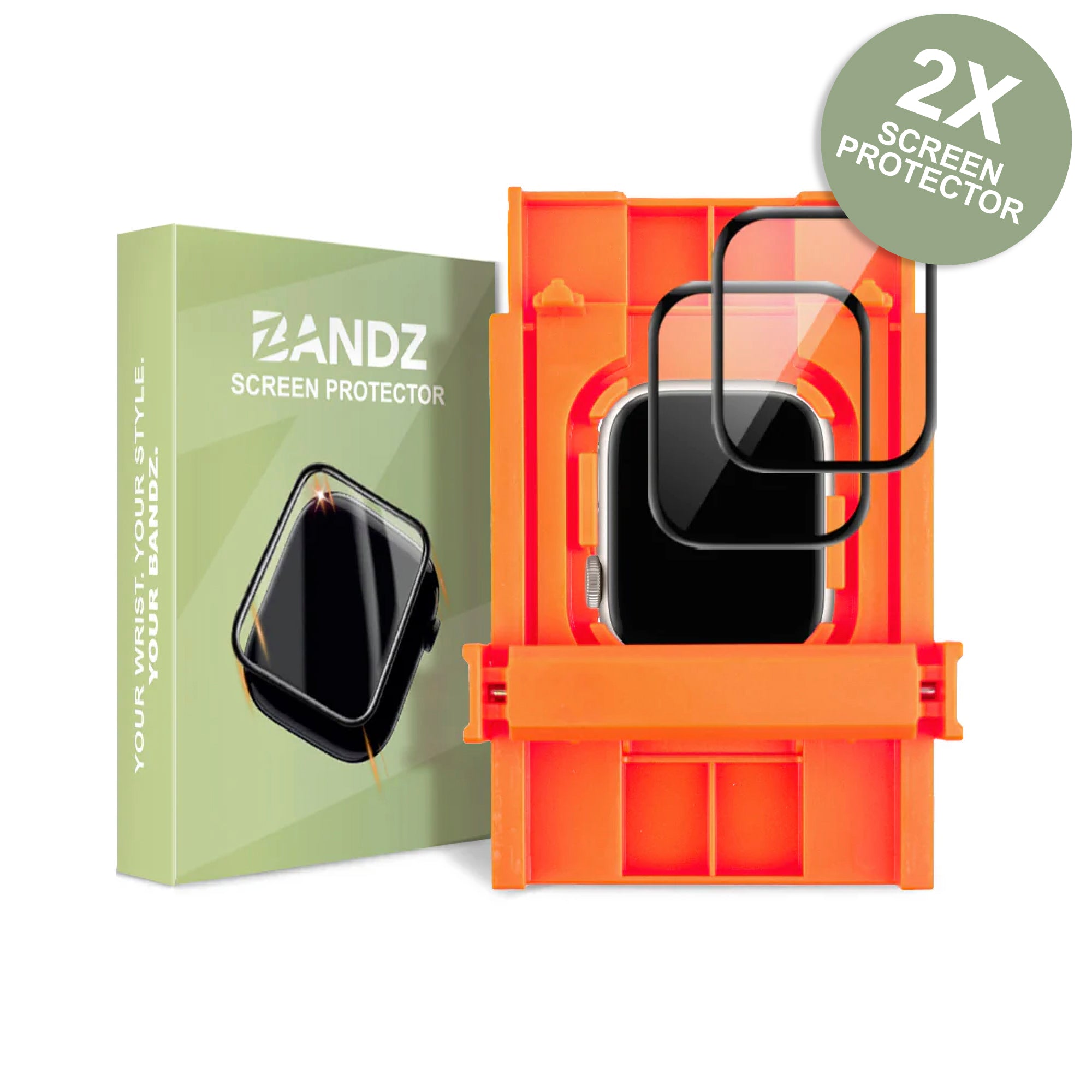 Bandz Apple Watch screenprotector met Easytool