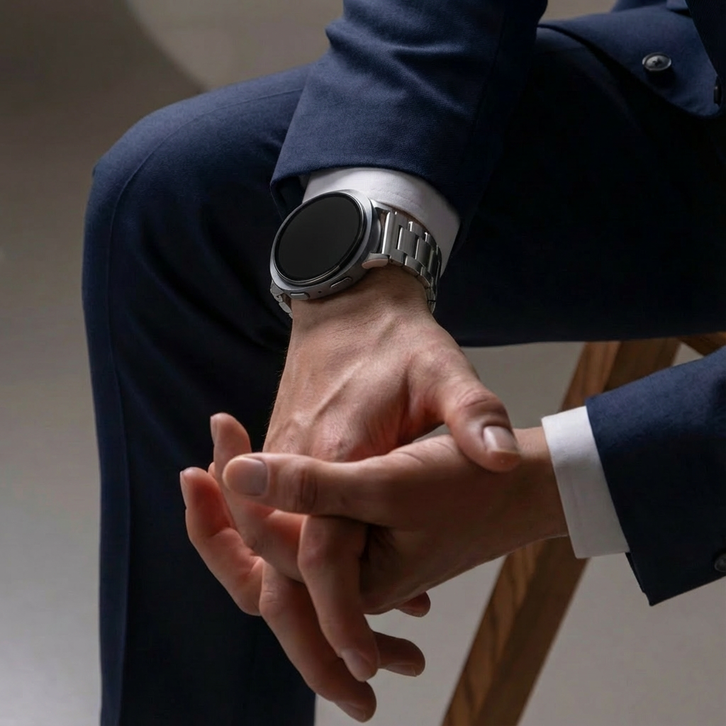 Samsung Galaxy Watch 8 Classic titanium bandje (zilver)