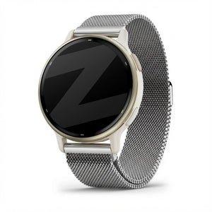 Bandz Garmin Vivoactive 5 Milanese loop band (zilver)