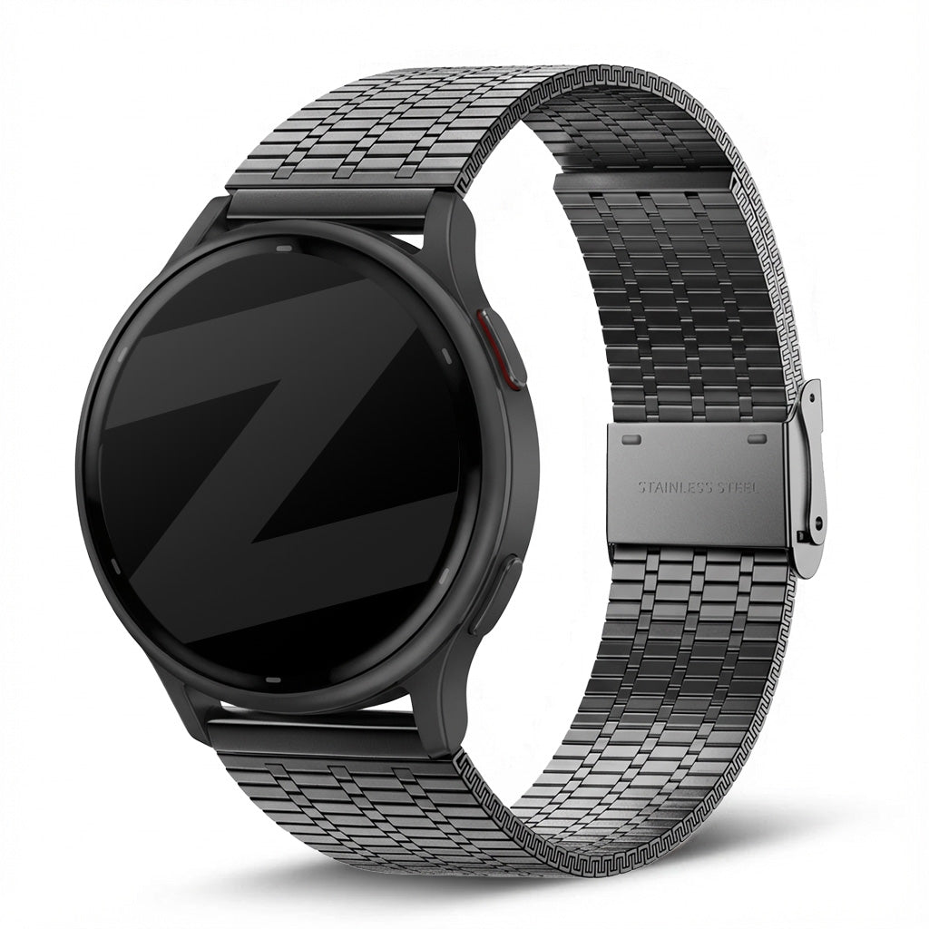 Bandz Garmin Vivoactive 5 Adjustable Steel Strap (Black)
