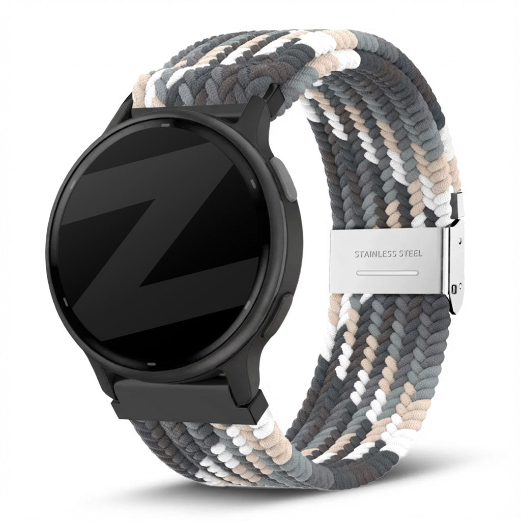 Bandz Garmin Vivoactive 5 Woven Nylon Strap (Slate)