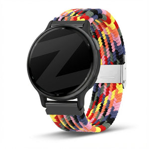 Bandz Garmin Vivoactive 5 gevlochten nylon band (kleurrijk)