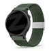 Bandz Garmin Vivoactive 6 gevlochten nylon band (olijfgroen)