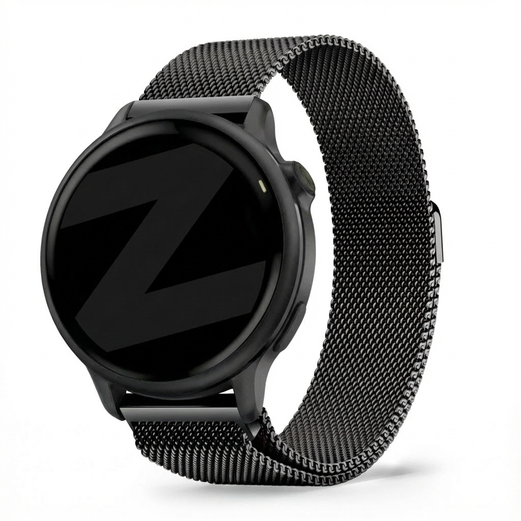 Bandz Garmin Vivoactive 6 Milanese loop band (zwart)