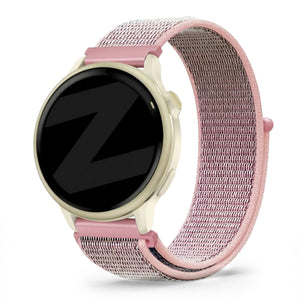 Bandz Garmin Vivoactive 6 nylon loop band (roze)
