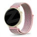Bandz Garmin Vivoactive 6 nylon loop band (roze)