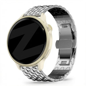 Bandz Garmin Vivoactive 6 Steel Strap 'Dragon' (Silver)