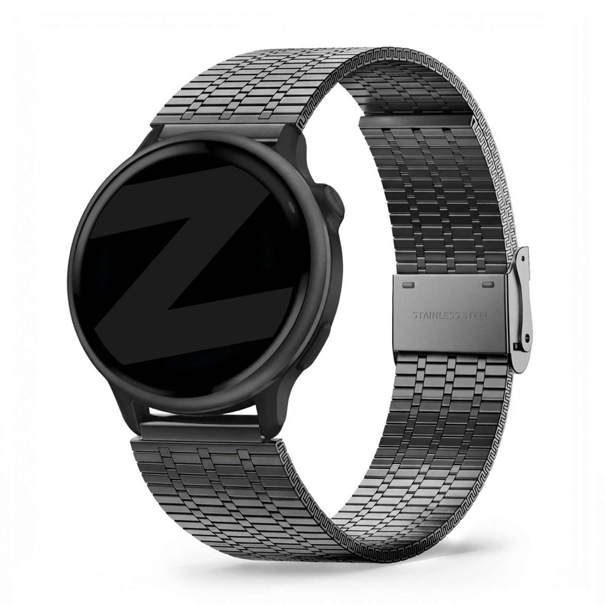 Bandz Garmin Vivoactive 6 Adjustable Steel Strap (Black)