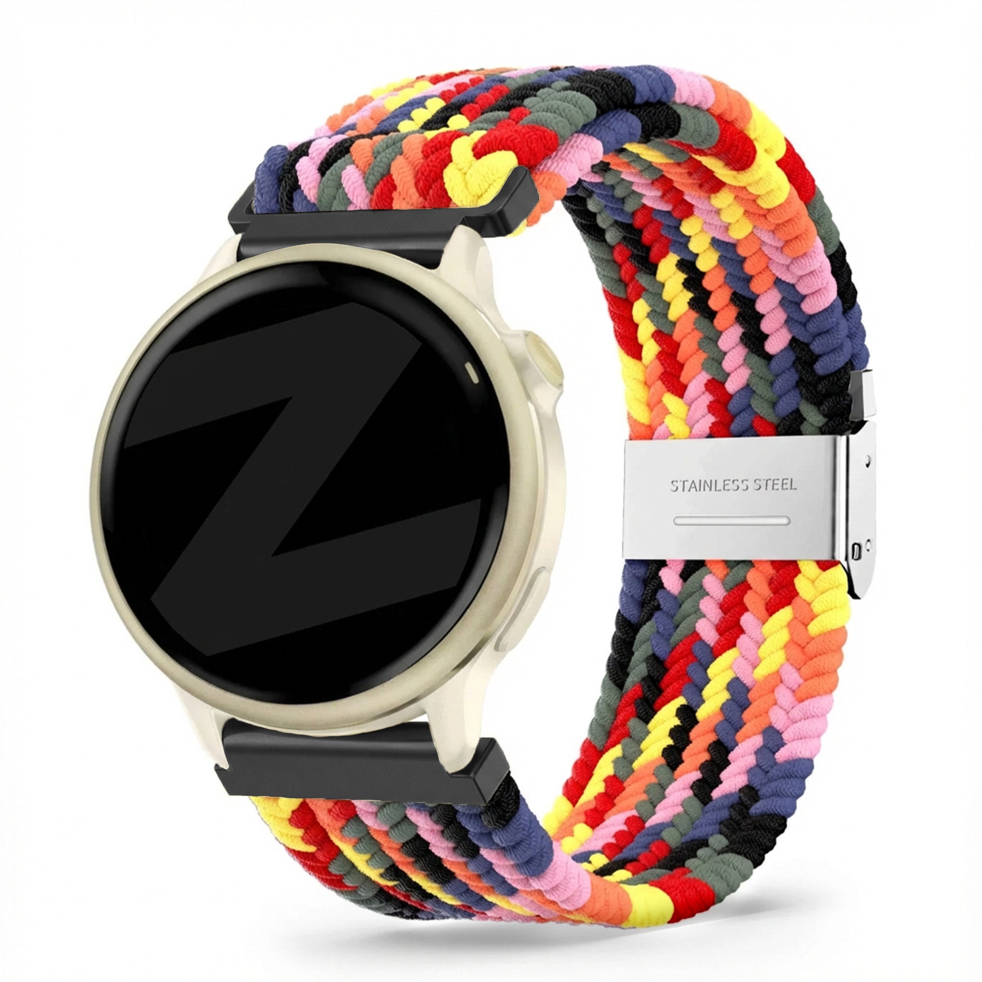 Bandz Garmin Vivoactive 6 gevlochten nylon band (kleurrijk)