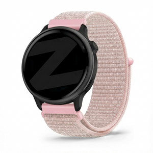Bandz Garmin Vivoactive 6 nylon loop band (rosé goud)