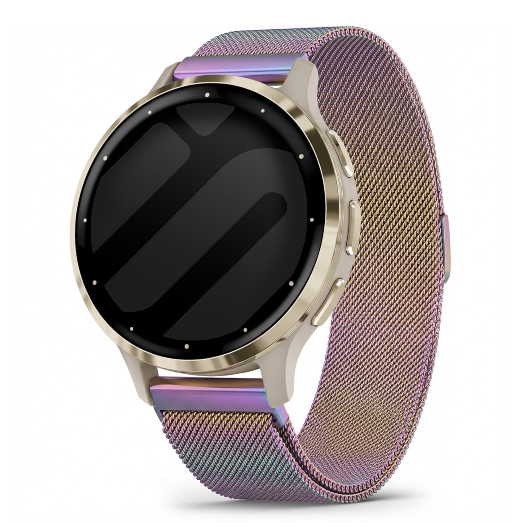 Garmin Venu 3s Milanese band (regenboog)