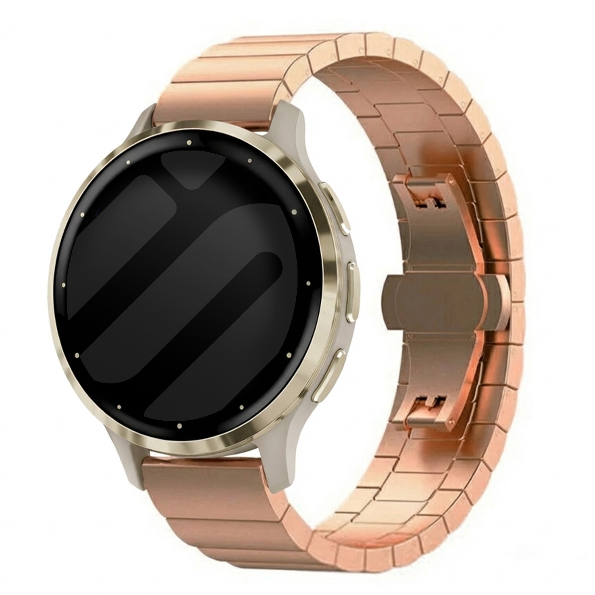 Garmin Venu 3s metalen band (rosé goud)
