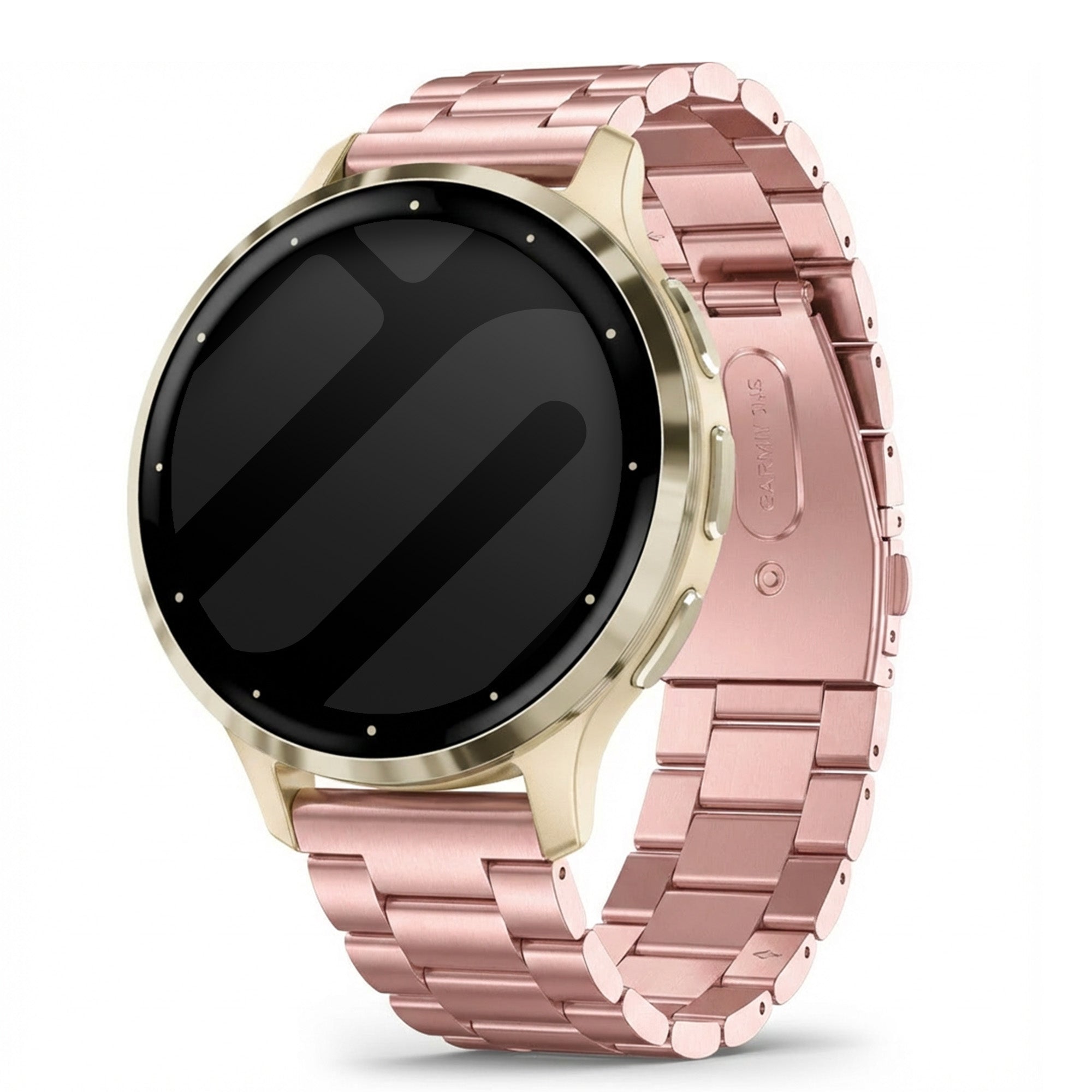 Garmin Venu 3s stalen band (roze)