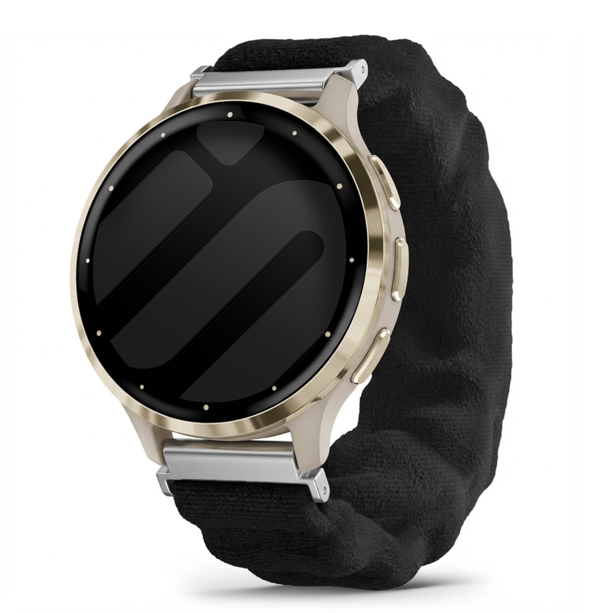 Garmin Venu 3s Scrunchie bandje (zwart)