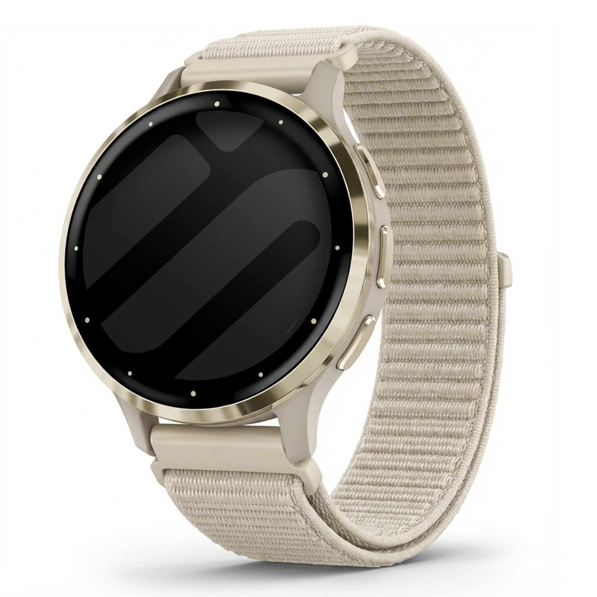 Garmin Venu 3s wave nylon band (sterrenlicht)