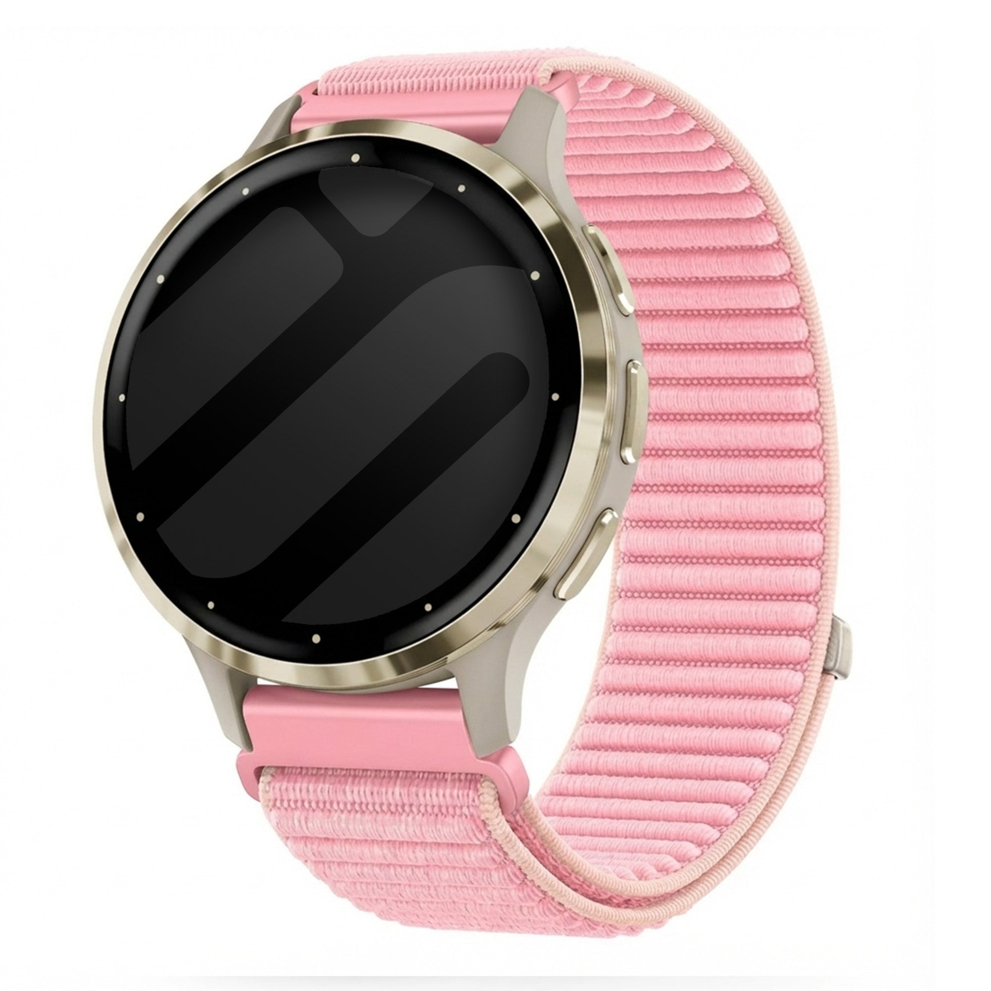 Garmin Venu 3s wave nylon band (roze)