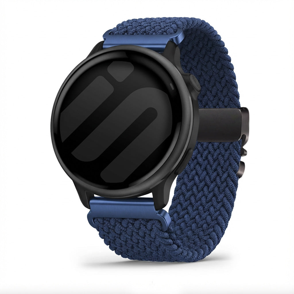 Garmin Vivoactive 6 gevlochten band met P-buckle (blauw)