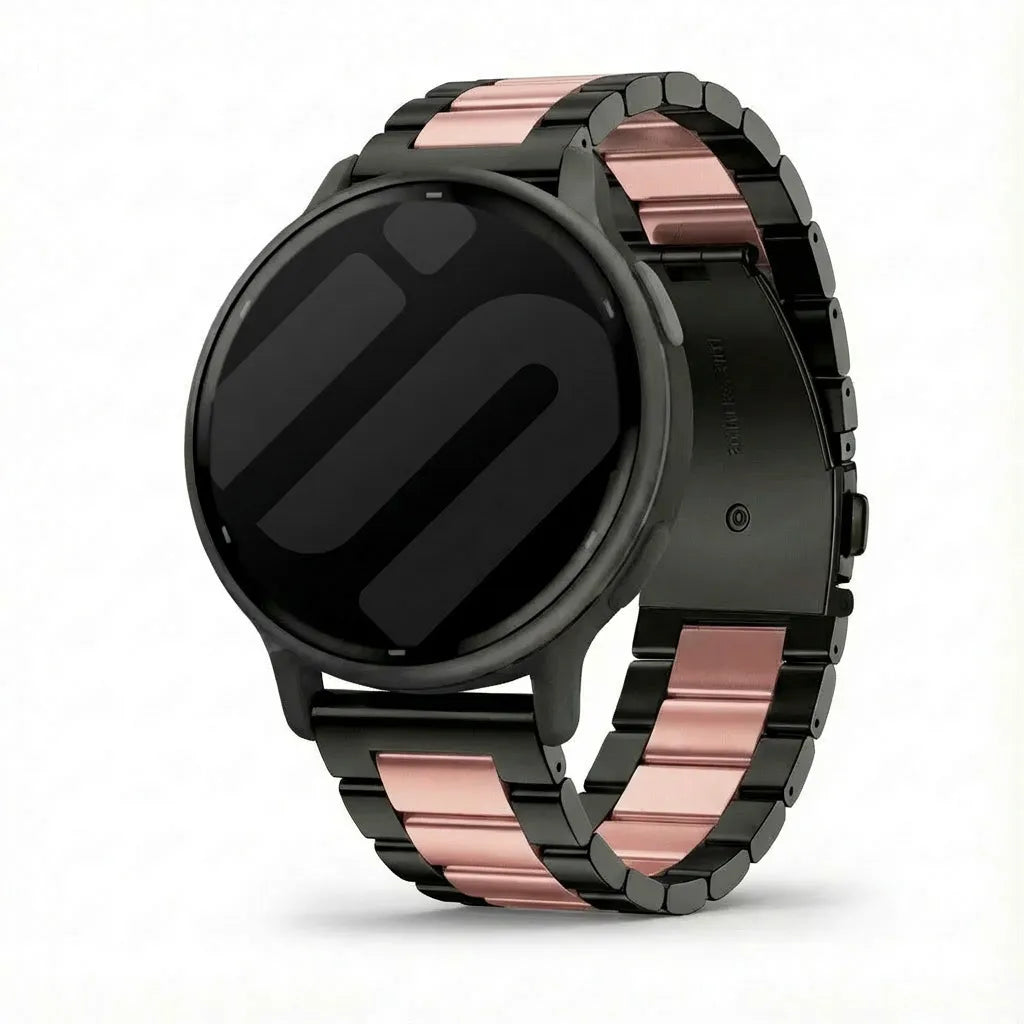 Garmin Vivoactive 5 Steel Strap (Black/Pink)