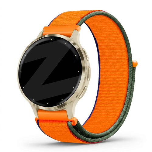 Bandz Garmin Venu 3s Nylon Loop Strap (Kumquat)