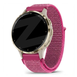 Bandz Garmin Venu 3s nylon loop band (dragonfruit)