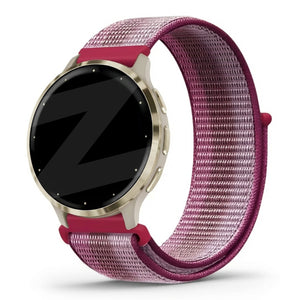 Bandz Garmin Venu 3s Nylon Loop Strap (Berry)