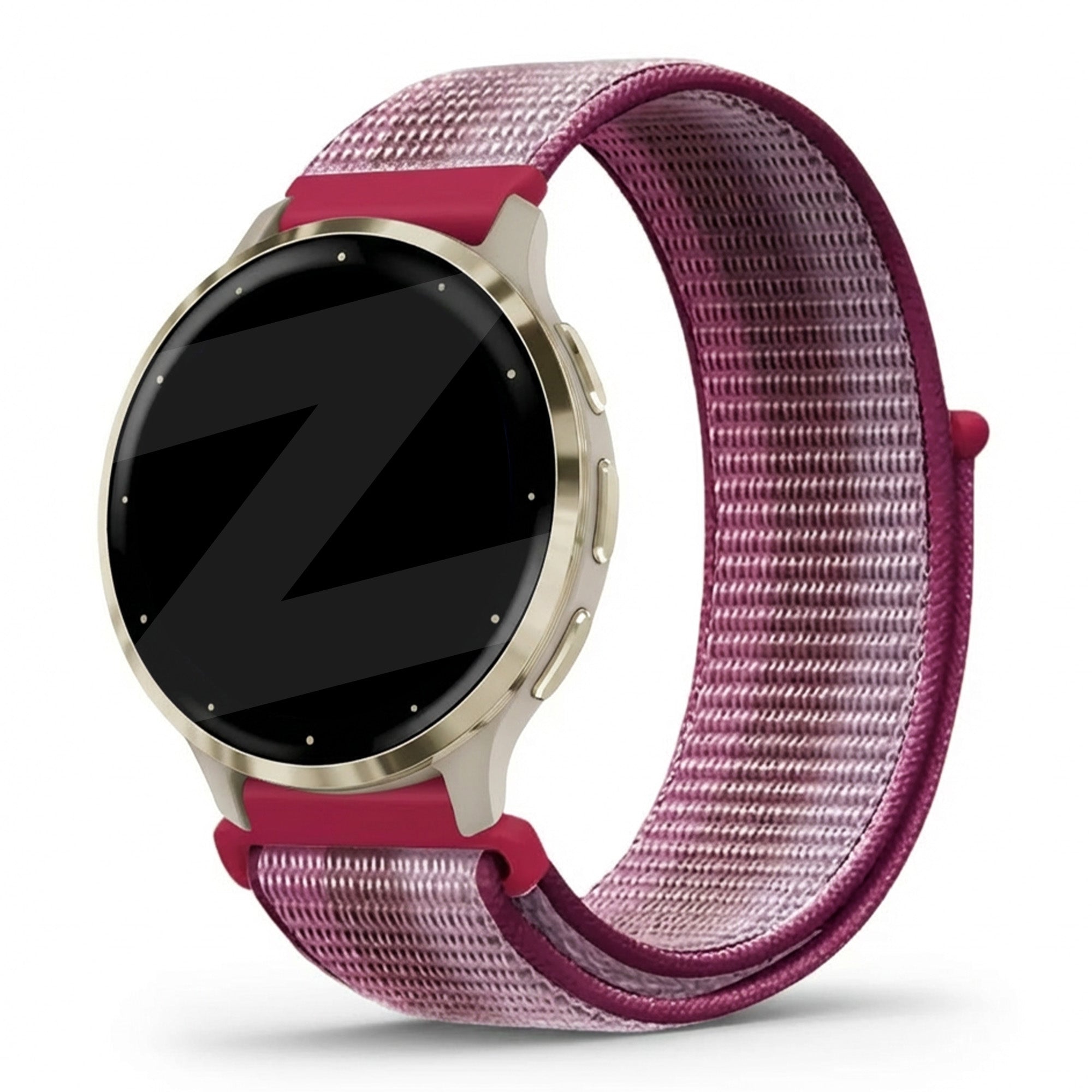 Bandz Garmin Venu 3s nylon loop band (berry)