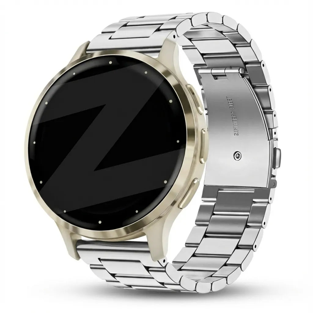 Bandz Garmin Venu 3s Steel Strap 'Classic' (Silver)