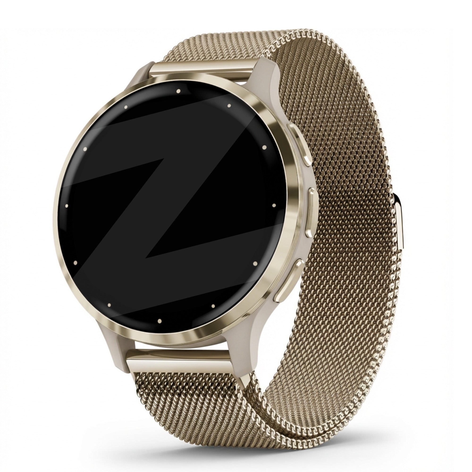 Bandz Garmin Venu 3s Milanese loop band (vintage goud)
