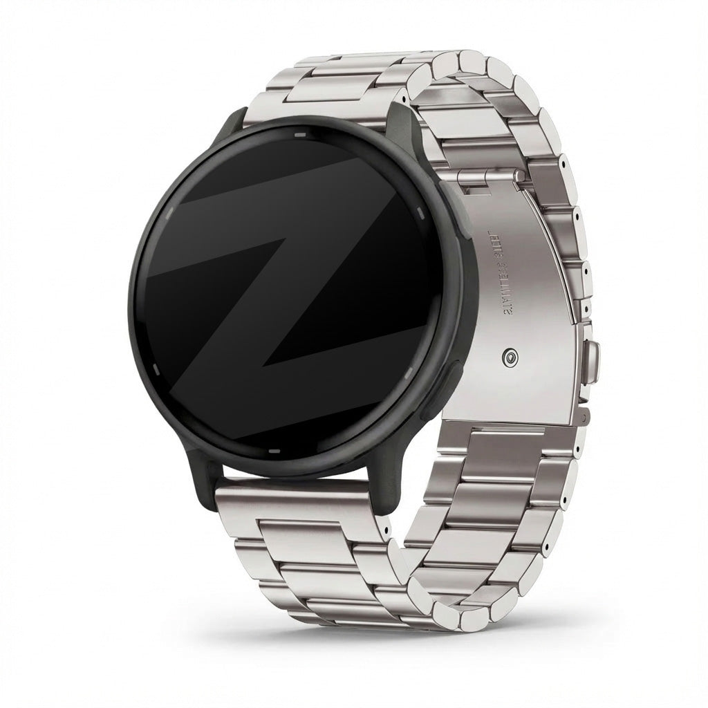 Bandz Garmin Vivoactive 5 stalen band 'Classic' (sterrenlicht)