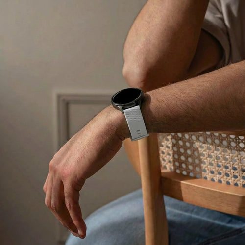 Bandz Garmin Vivomove Trend siliconen band 'Premium' (grijs)