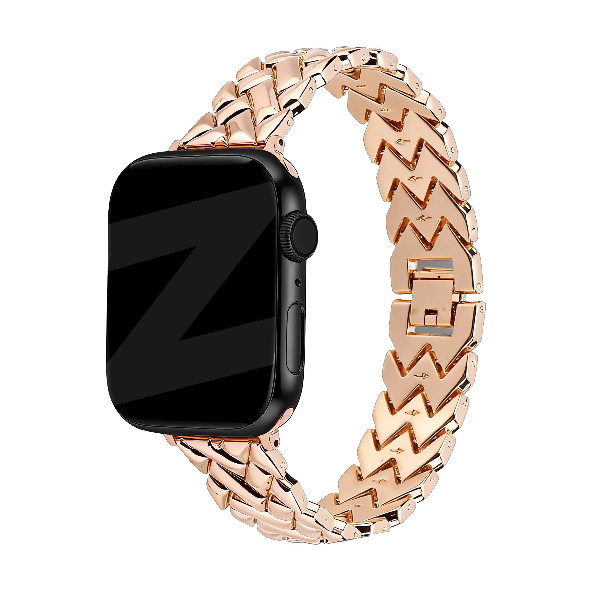 Bandz Apple Watch metalen band 'V-type' (roségoud)