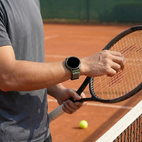 Bandz Garmin Approach S42 nylon loop band (olijfgroen)