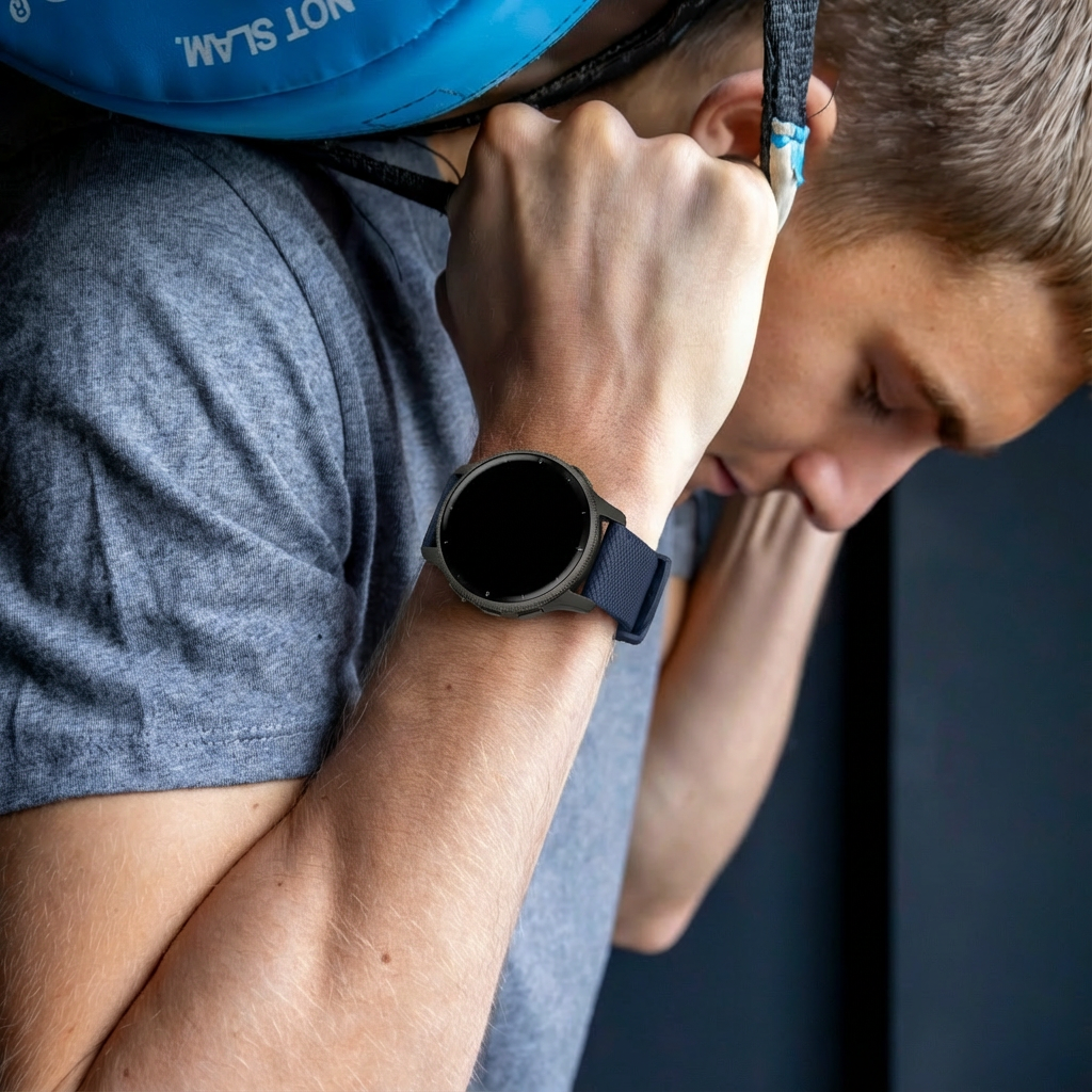 Garmin Venu siliconen bandje (donkerblauw)