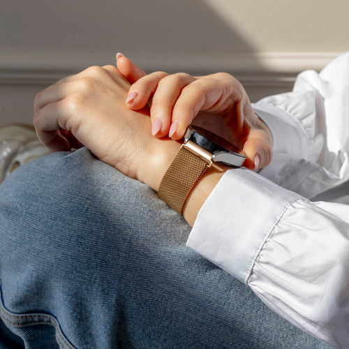 Fossil Gen 4 Venture (HR) Milanese Strap (Rose Gold)