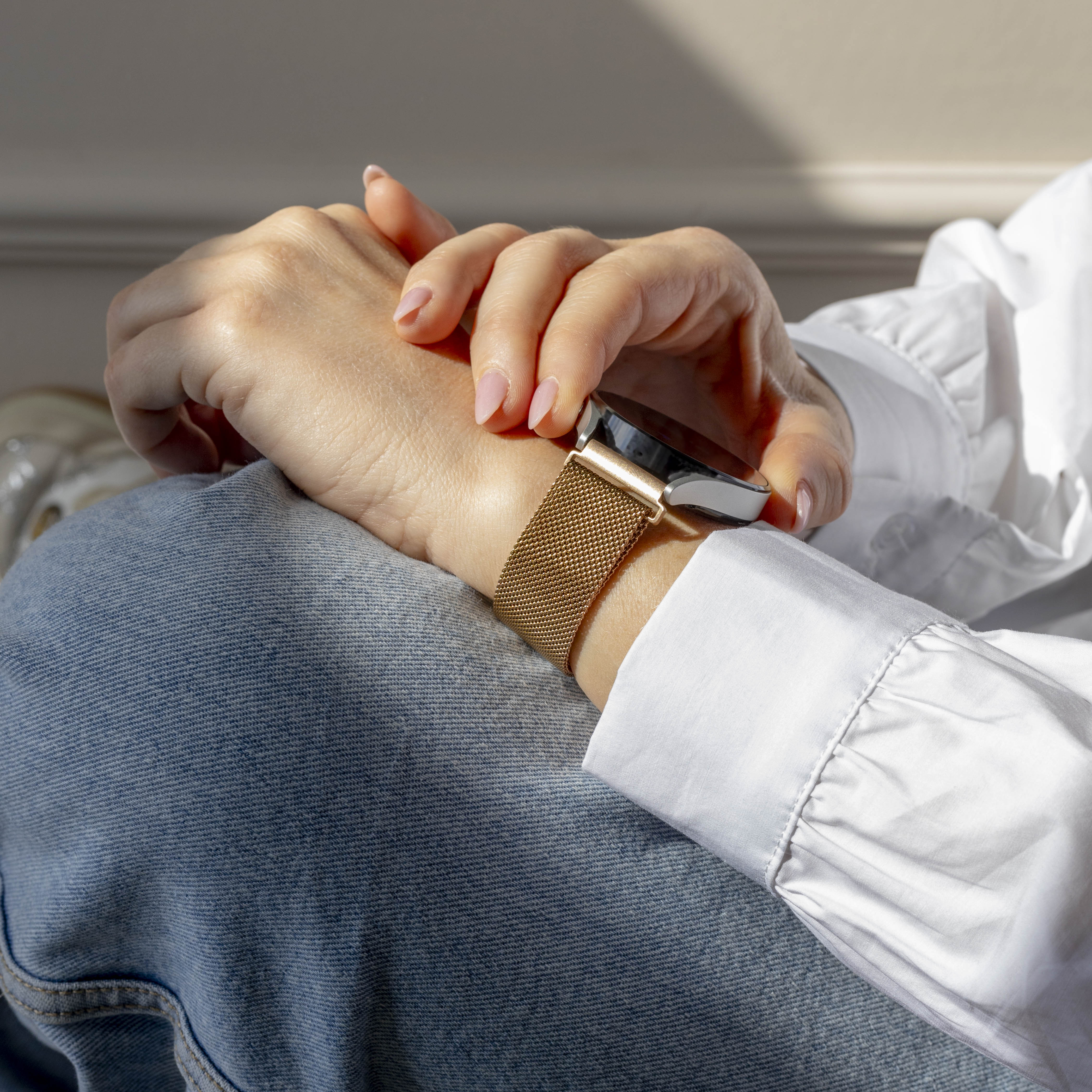 Xiaomi Amazfit Bip Milanese band (rosé goud)