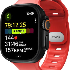 Nomad Apple Watch siliconen Tempo bandje (coral)