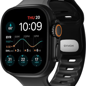 Nomad Apple Watch siliconen Tempo bandje (zwart)