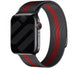 Apple Watch Milanese band (zwart/rood)