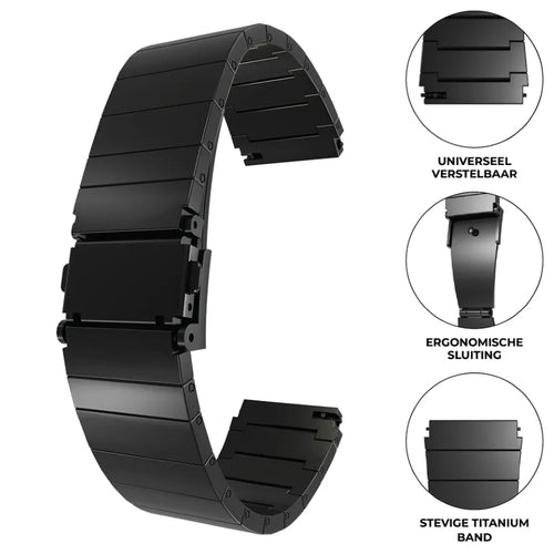 OnePlus Watch 3 luxe titanium band (zwart)