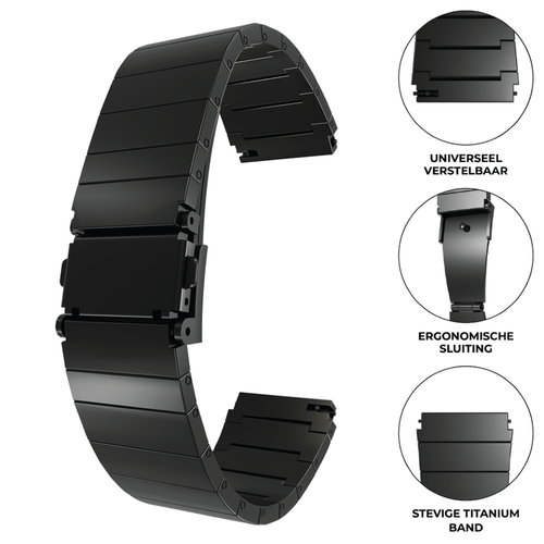 Suunto Run Luxury Titanium Strap (Black)