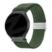 Bandz Xiaomi Watch S4 gevlochten nylon band (olijfgroen)