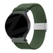 Bandz Huawei Watch GT 3 42mm gevlochten nylon band (olijfgroen)