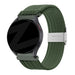 Bandz Garmin Vivoactive 4 gevlochten nylon band (olijfgroen)