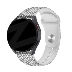 Silicone Patterned Strap, on a watch, 3/4 front view